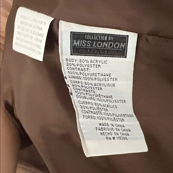 Miss London Black Label Women's Faux Fur Lined Vest in Size S - Picture 8 of 11